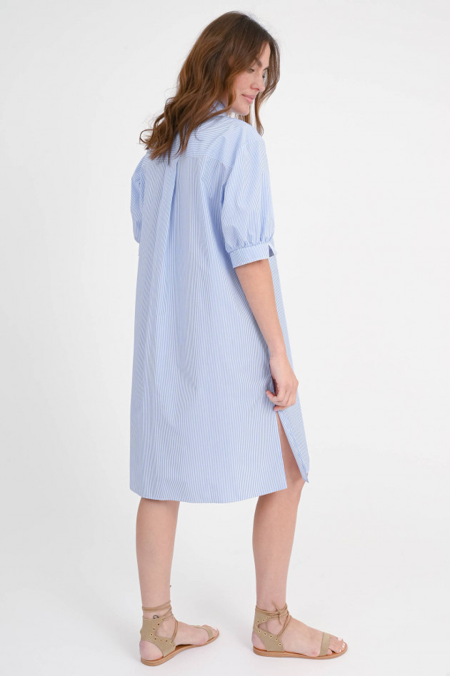 1868 Blusenkleid OTESSA in Mittelblau/Weiß gestreift