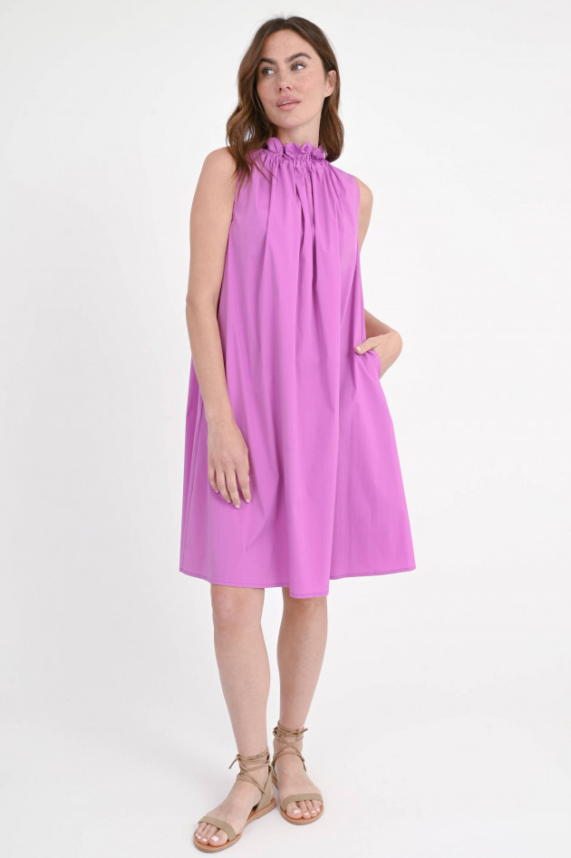 1868 Kleid ANGELA mit Rüschenkragen in Radiant Orchid