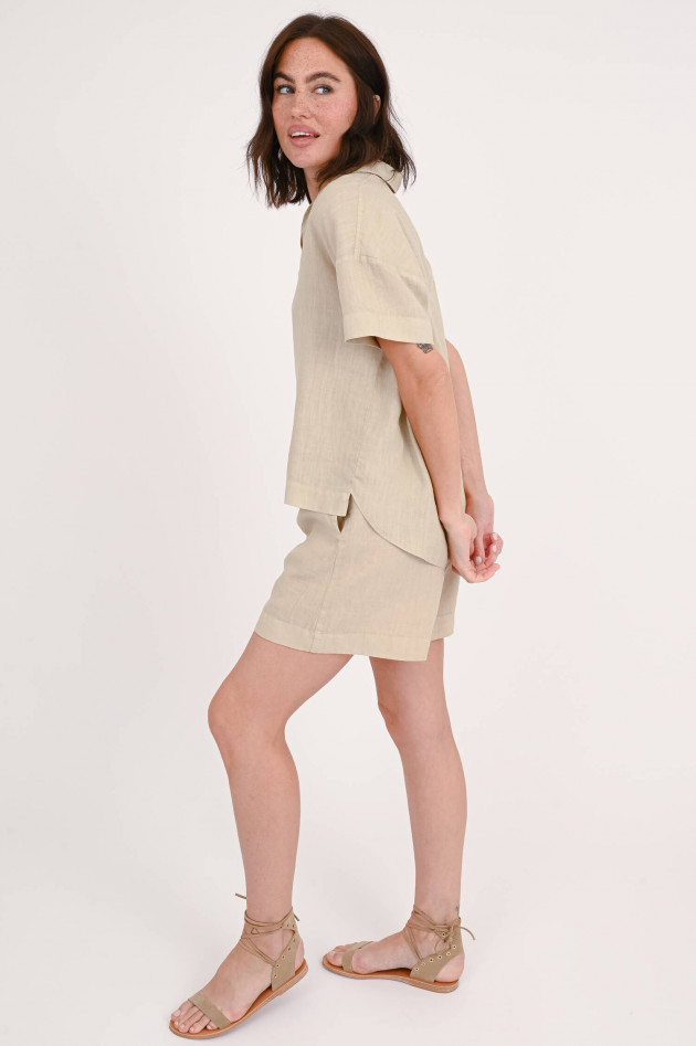 1868 Leinenpolo ANETTE in Beige