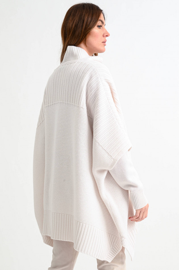 1868 Poncho aus Cashmere-Mix in Natur