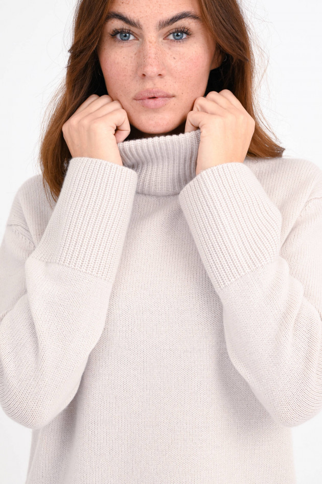 1868 Turtleneck-Pullover aus Cashmere in Sand