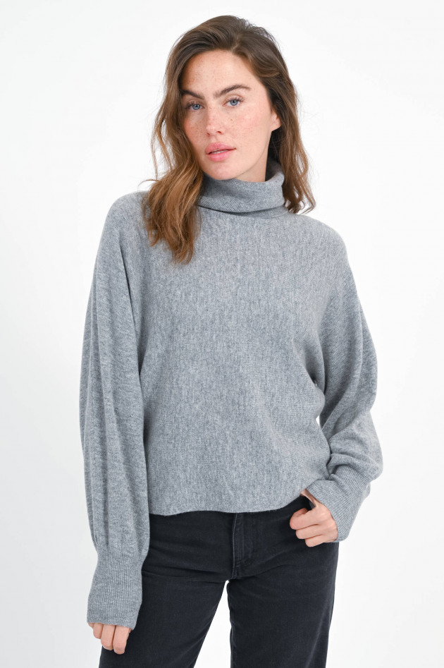 1868 Pullover aus Woll-Cashmere-Mix in Mittelgrau