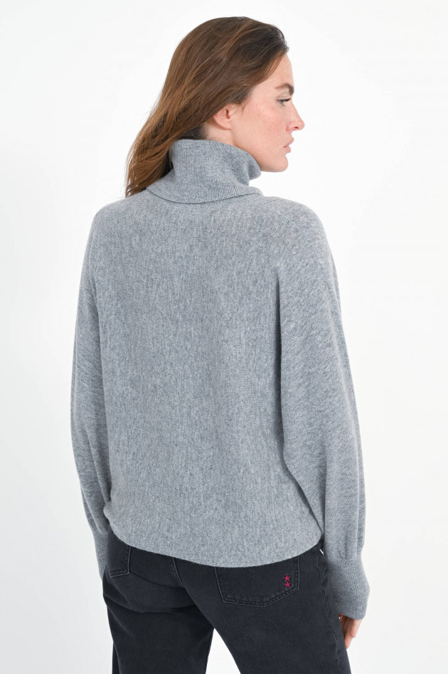1868 Pullover aus Woll-Cashmere-Mix in Mittelgrau
