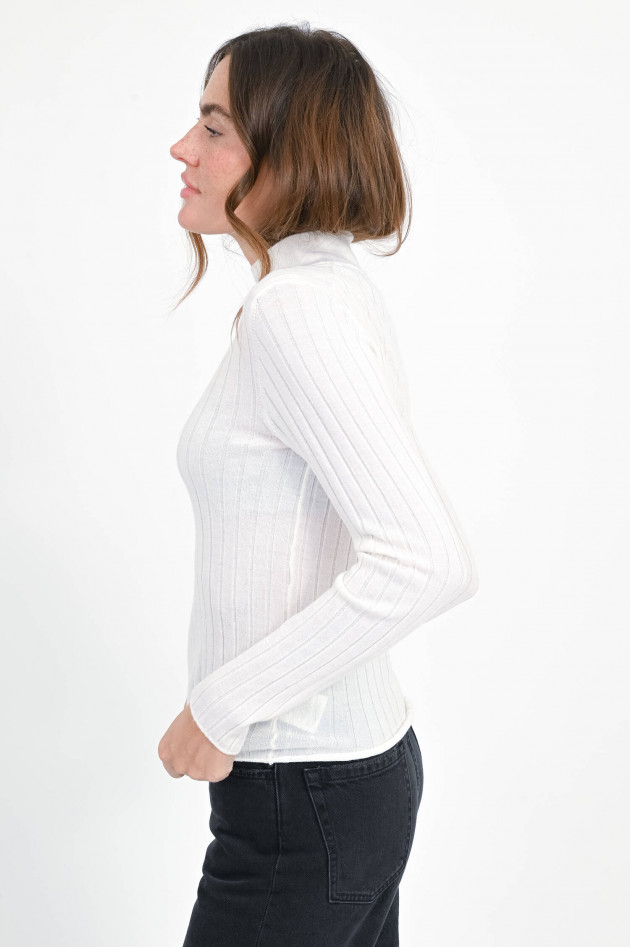 1868 Pullover mit Stehkragen in Offwhite