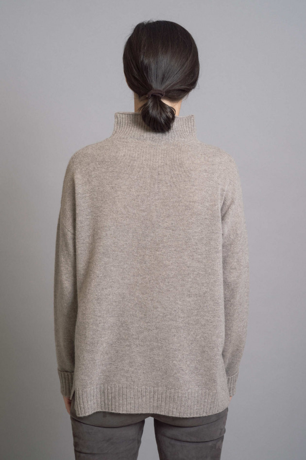 1868 Cashmere Turtleneckpullover in Taupe