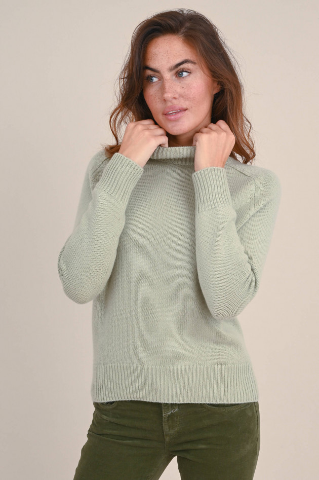 1868 Pullover aus Cashmere in Salbei
