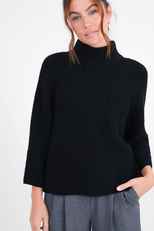 1868 Woll-Cashmere Pullover in Schwarz