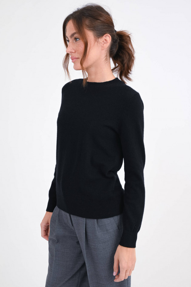 1868 Cashmere-Pullover in Schwarz