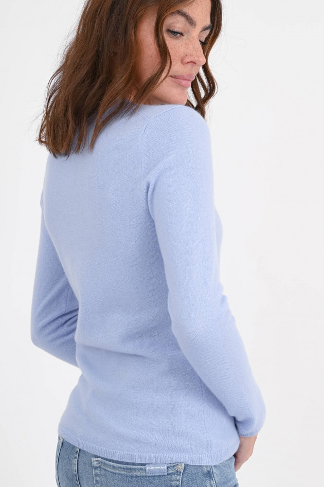 1868 Cashmere-Pullover in Hellblau