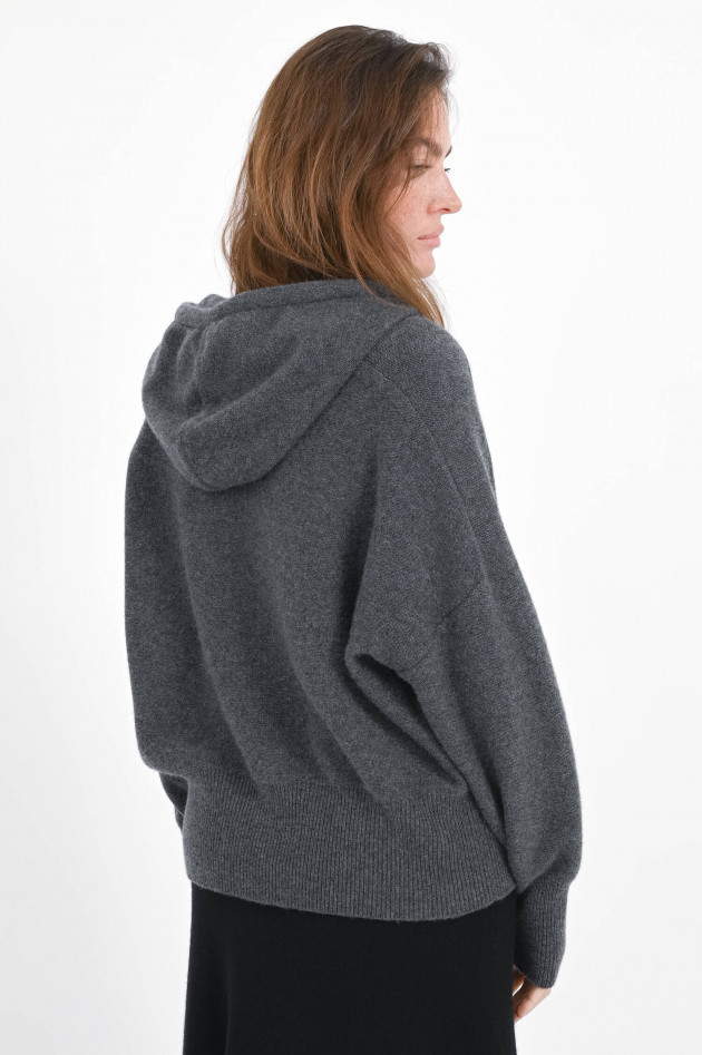 1868 Cashmere-Hoodie in Dunkelgrau