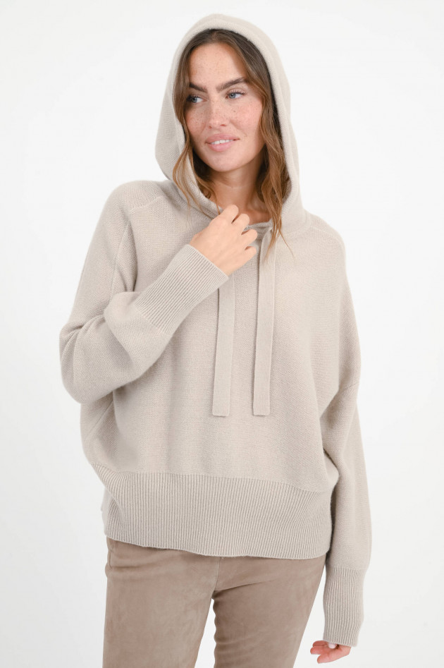 1868 Cashmere-Hoodie in Light Natural
