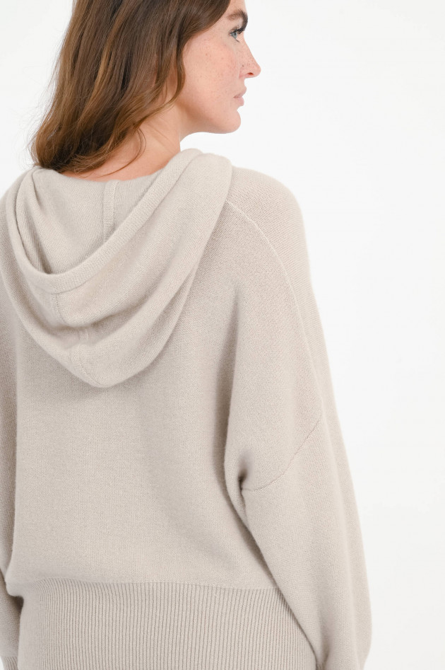 1868 Cashmere-Hoodie in Light Natural