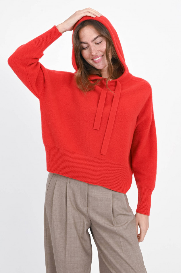 1868 Cashmere-Hoodie in Rot