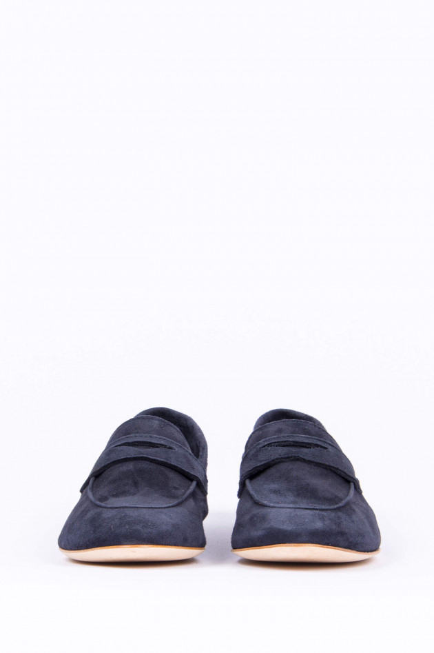 1868 Loafer aus Veloursleder in Navy