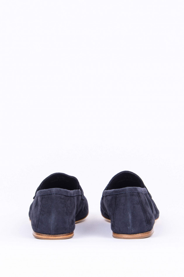 1868 Loafer aus Veloursleder in Navy