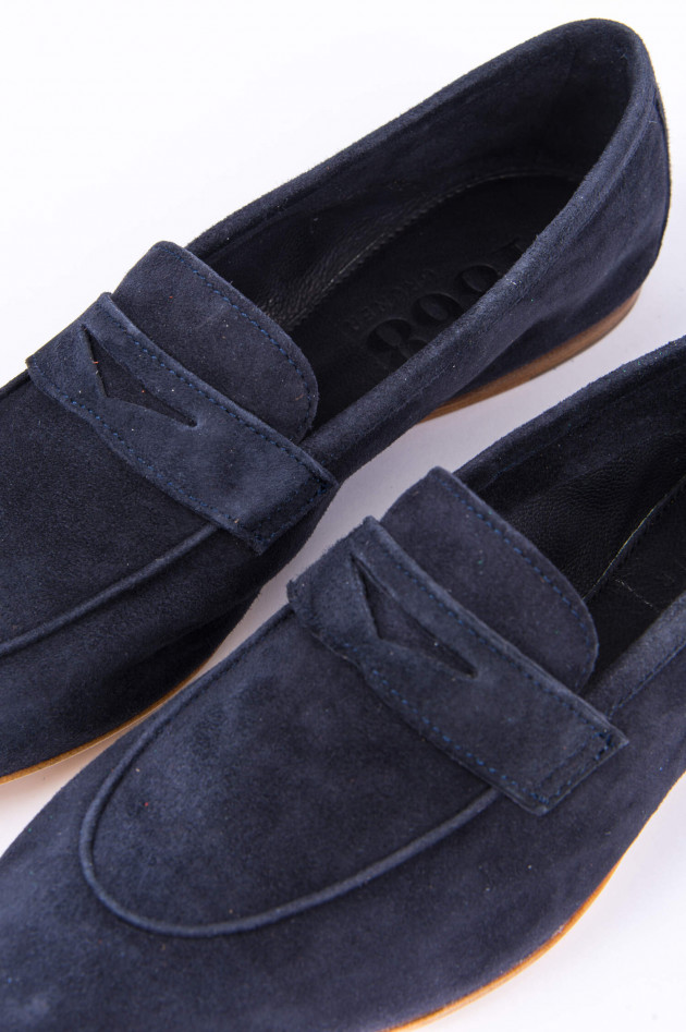 1868 Loafer aus Veloursleder in Navy