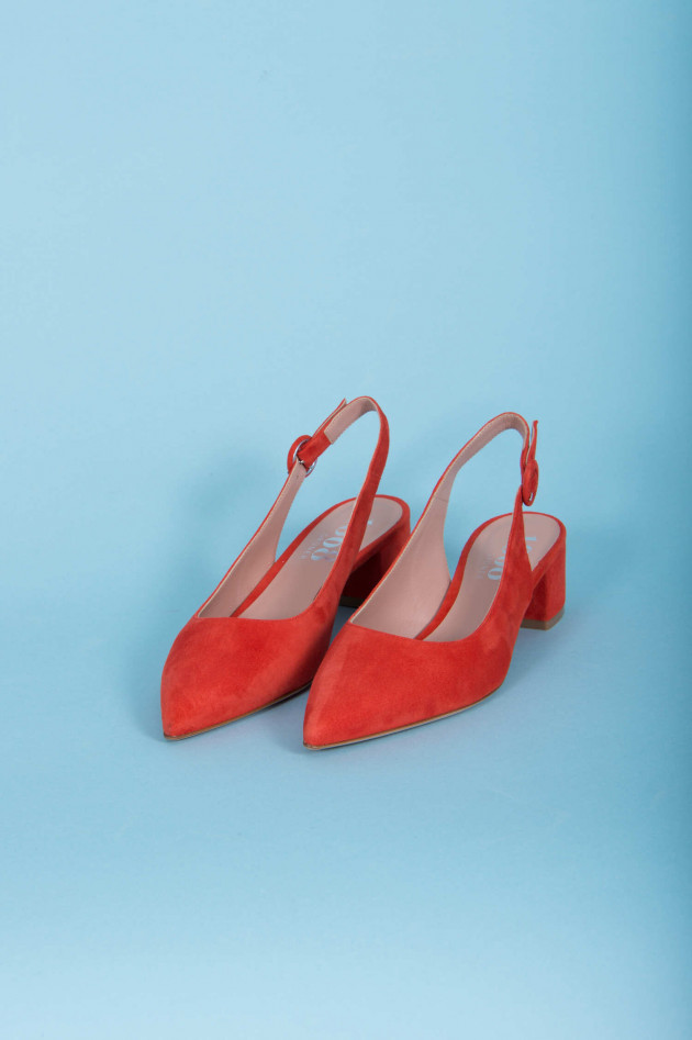 1868 Slingpumps in Rot/Orange