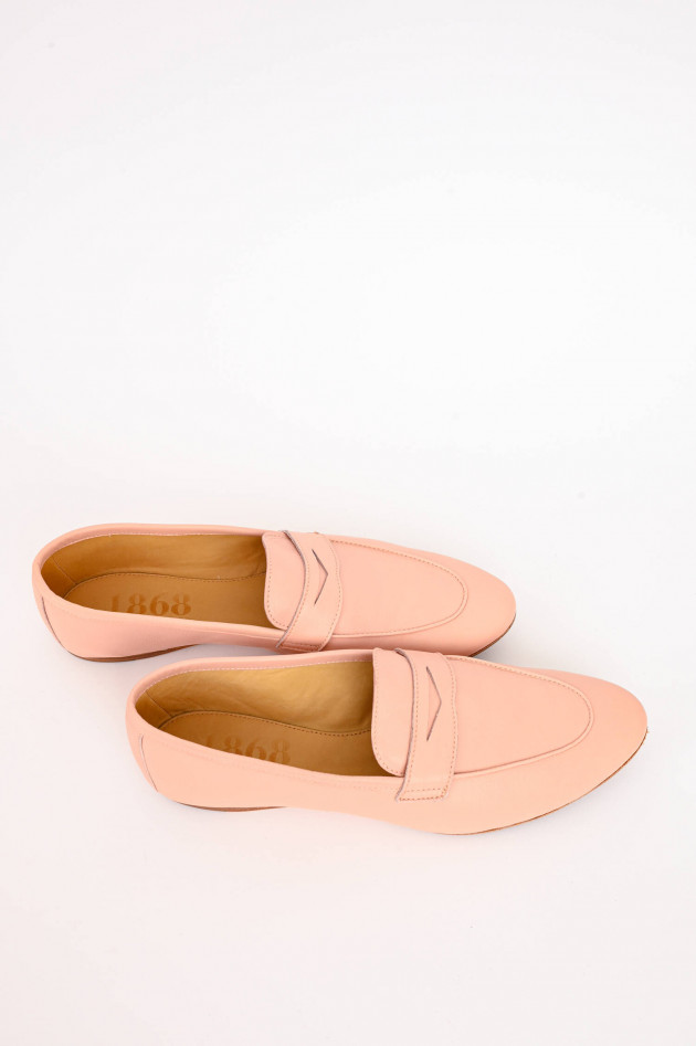 1868 Glattleder-Loafer in Puder