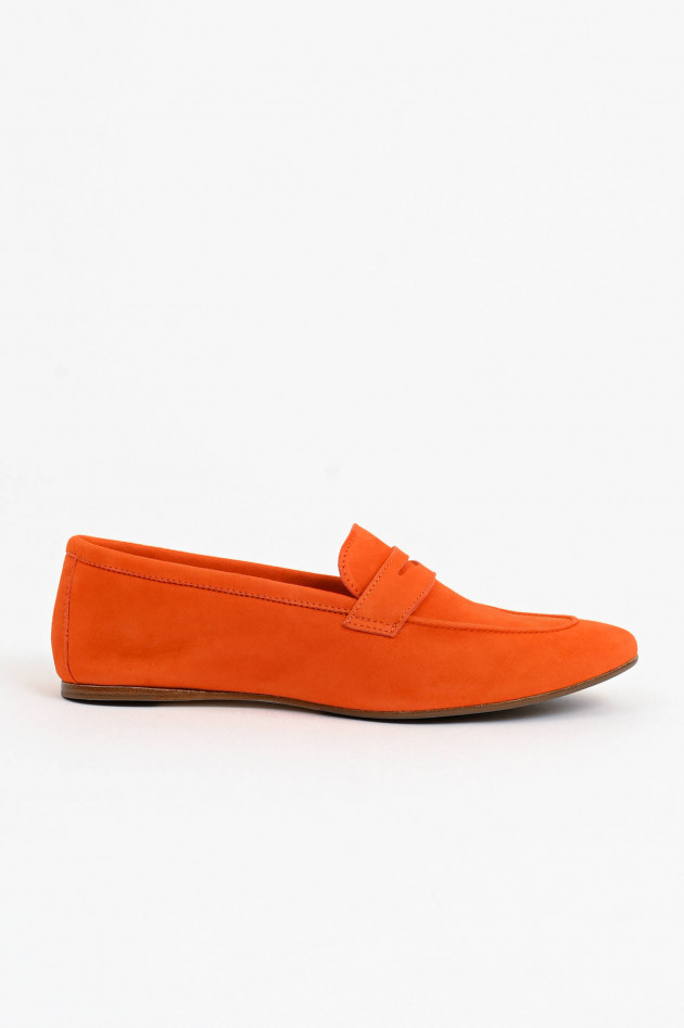 1868 Veloursleder-Loafer in Orange