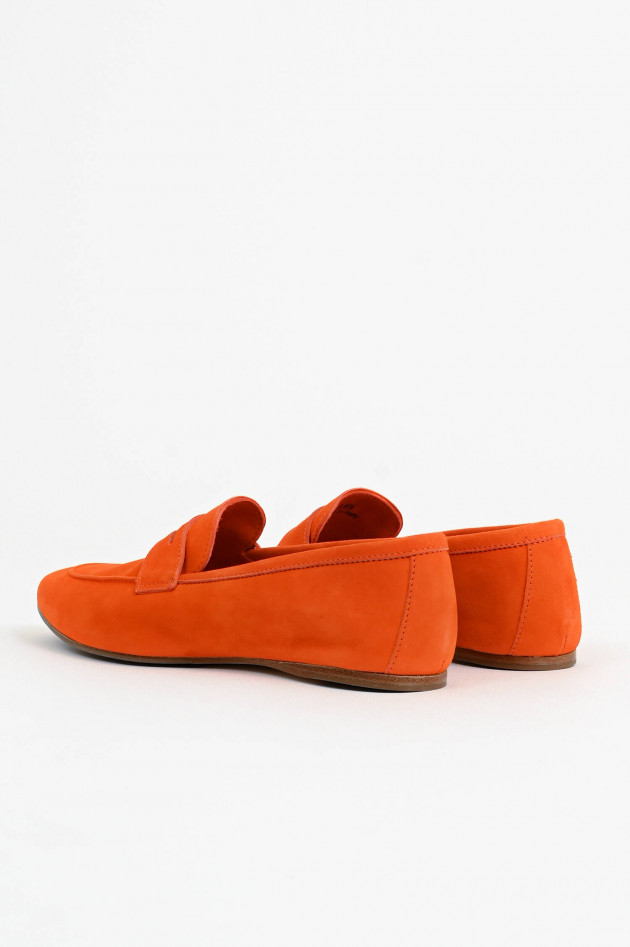 1868 Veloursleder-Loafer in Orange