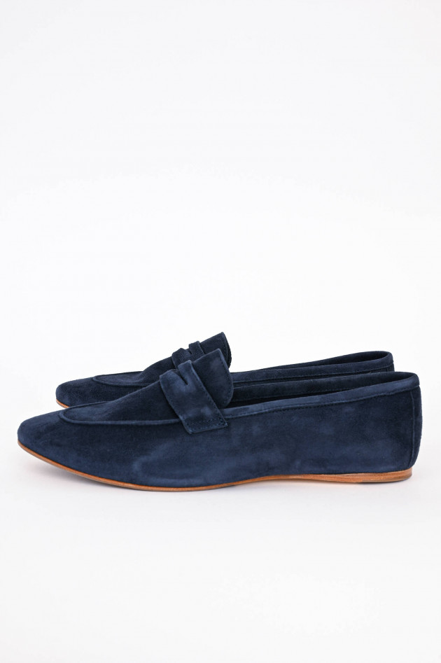 1868 Veloursleder-Loafer in Midnight