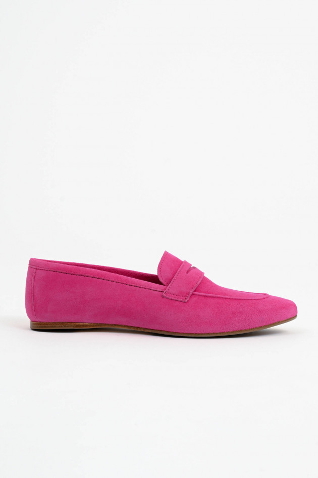 1868 Veloursleder-Loafer in Pink