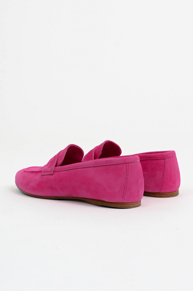 1868 Veloursleder-Loafer in Pink