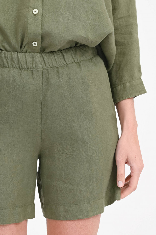 1868 Leinenshorts SIRIO in Olive