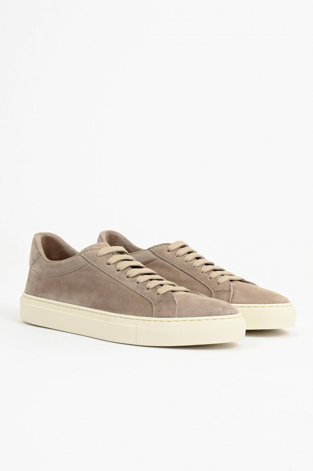 1868 Veloursleder-Sneaker in Sand