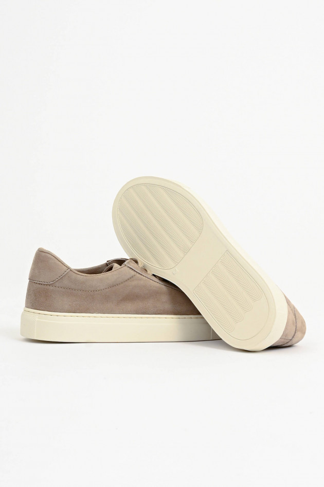 1868 Veloursleder-Sneaker in Sand