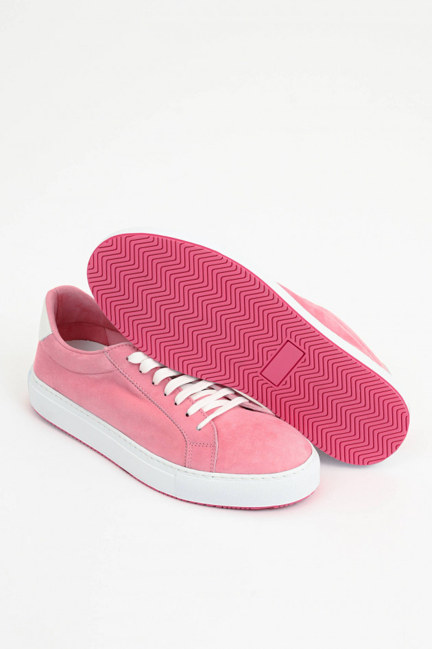 1868 Veloursleder-Sneaker in Rosa