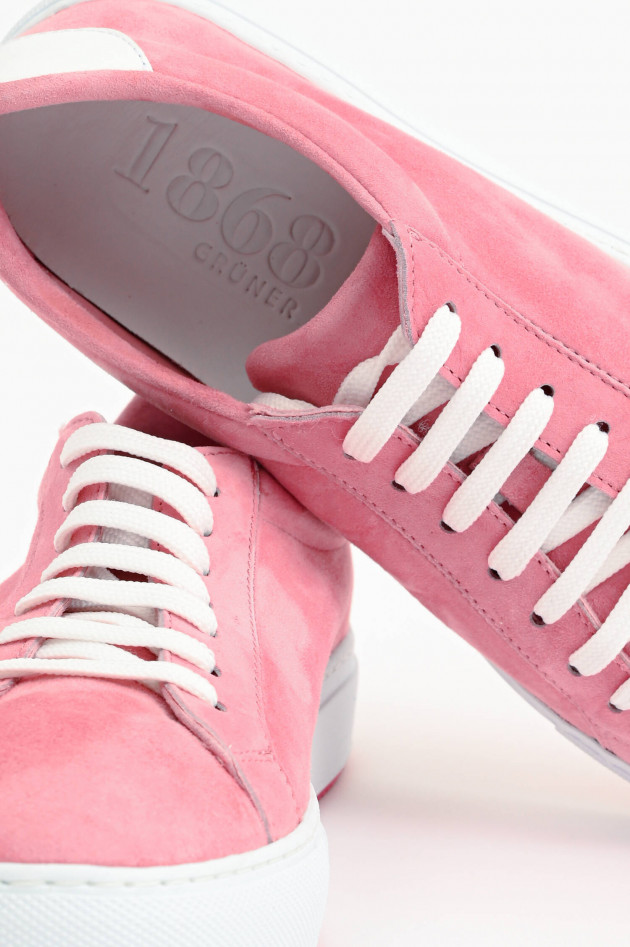 1868 Veloursleder-Sneaker in Rosa