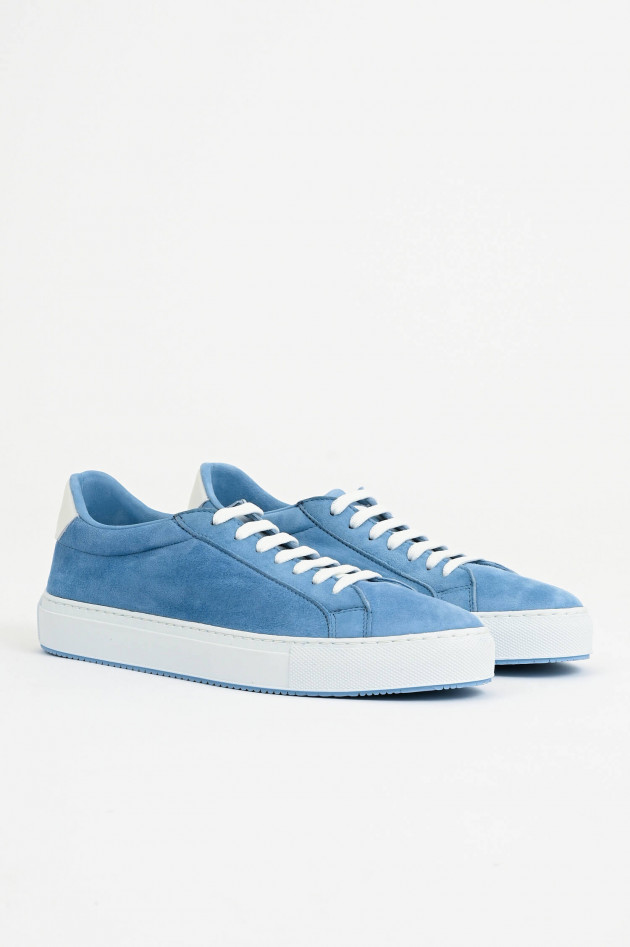 1868 Veloursleder-Sneaker in Hellblau