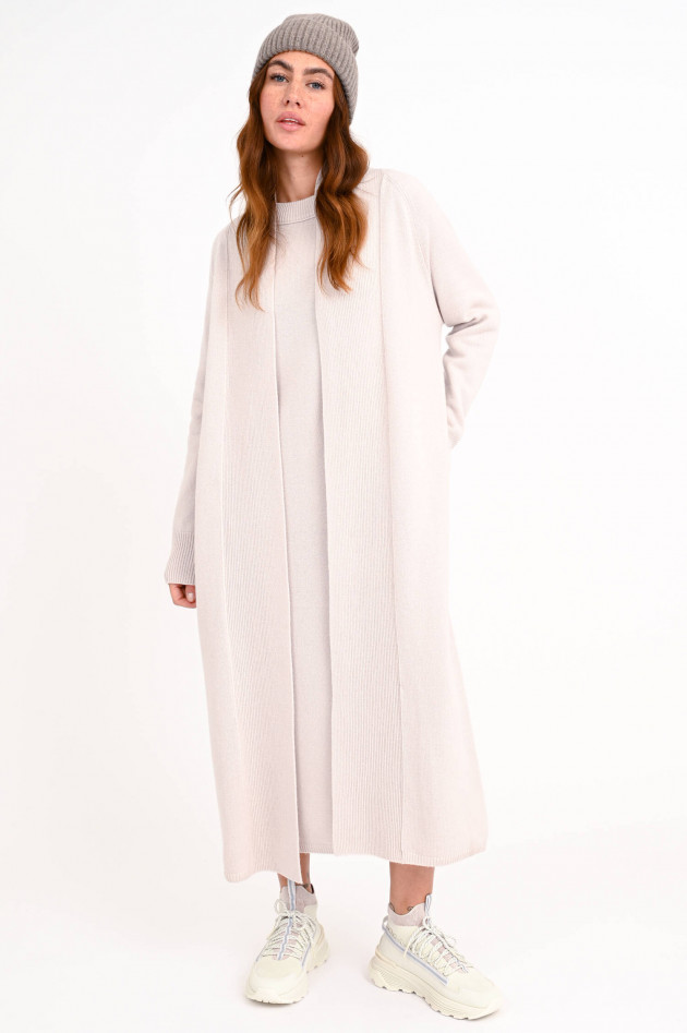 1868 Long Cardigan aus Cashmere-Mix in Sand