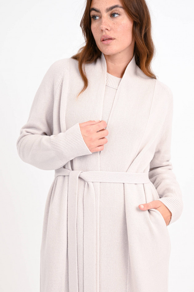 1868 Long Cardigan aus Cashmere-Mix in Sand