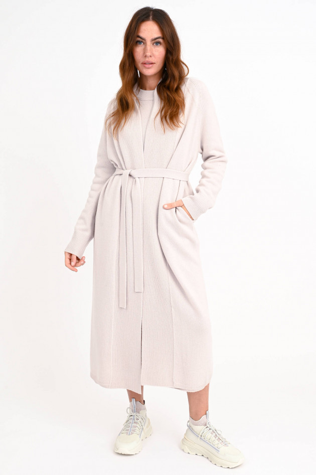 1868 Long Cardigan aus Cashmere-Mix in Sand