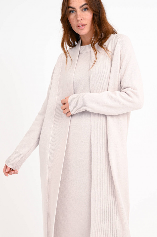 1868 Long Cardigan aus Cashmere-Mix in Sand