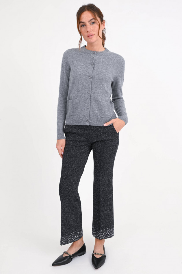 1868 Strickweste aus Cashmere in Grau