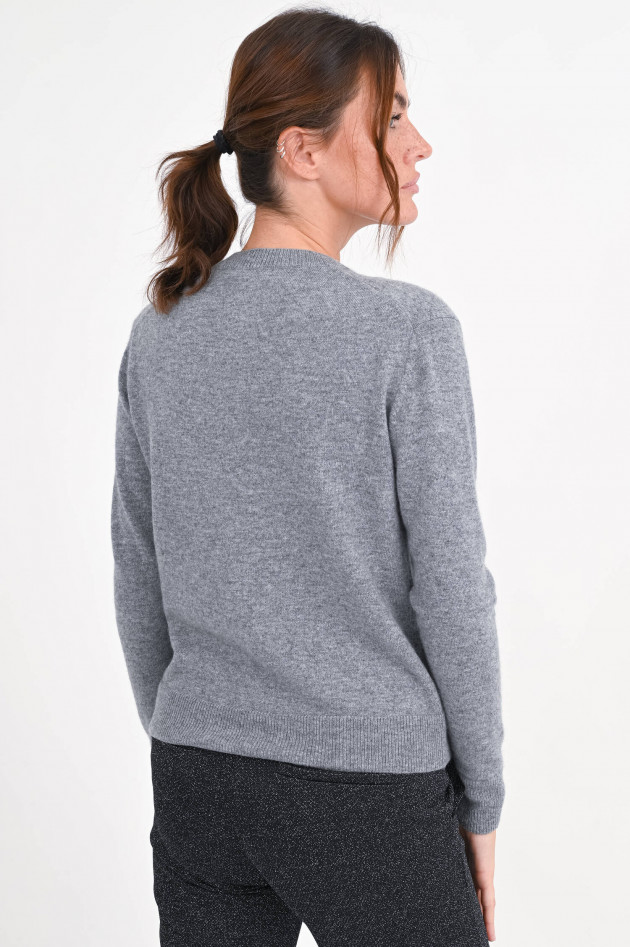 1868 Strickweste aus Cashmere in Grau