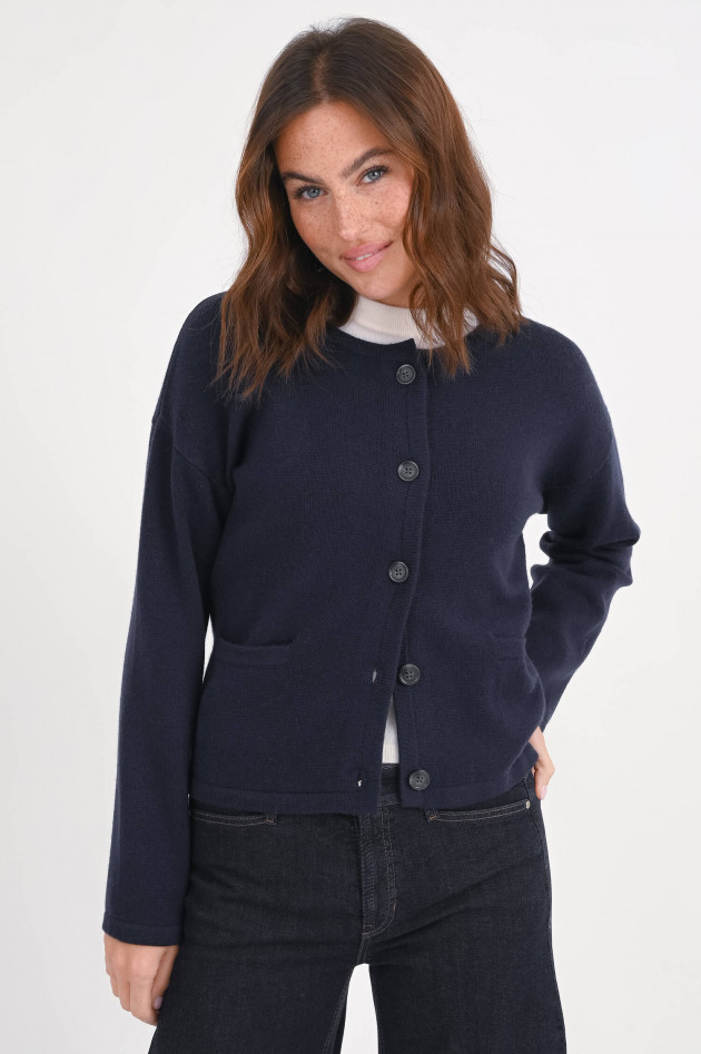 1868 Strickweste aus Woll-Cashmere-Mix in Navy