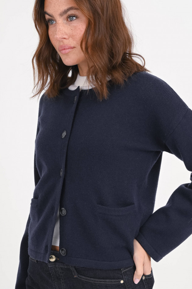 1868 Strickweste aus Woll-Cashmere-Mix in Navy