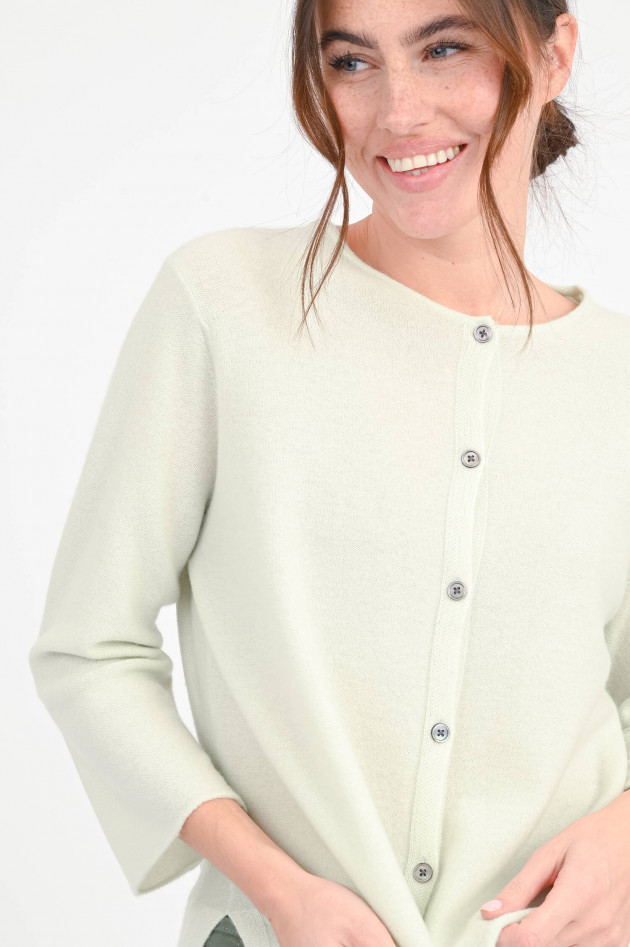 1868 Cardigan aus Cashmere in hellem Mint