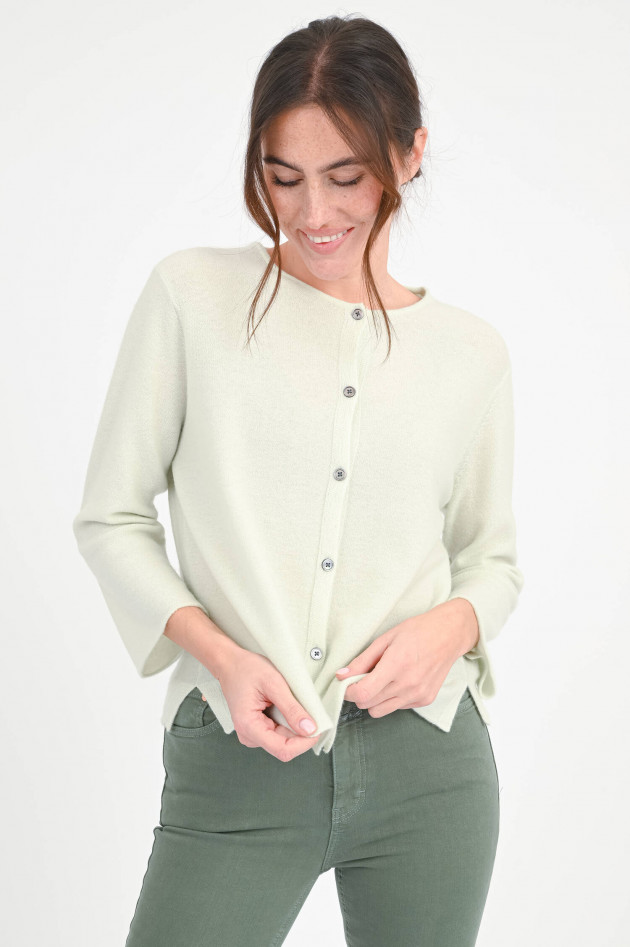 1868 Cardigan aus Cashmere in hellem Mint