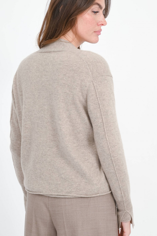 1868 Cashmere-Strickjacke in Grayscale
