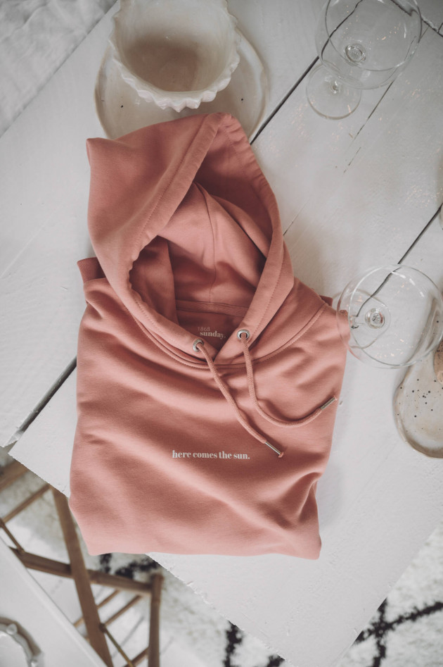 1868 Hoodie TAKE IT EASY in Apricot