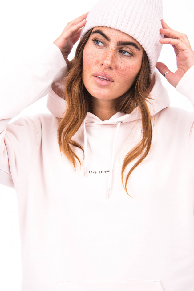 1868 Hoodie TAKE IT EASY in Rosé