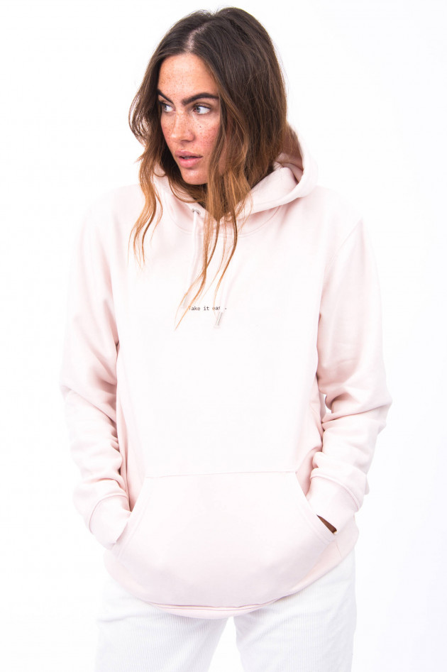 1868 Hoodie TAKE IT EASY in Rosé