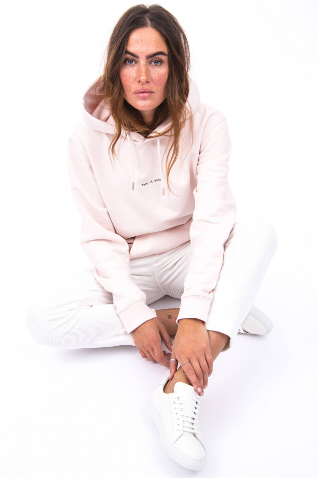 1868 Hoodie TAKE IT EASY in Rosé