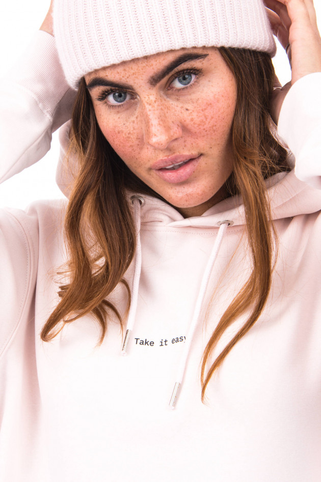 1868 Hoodie TAKE IT EASY in Rosé