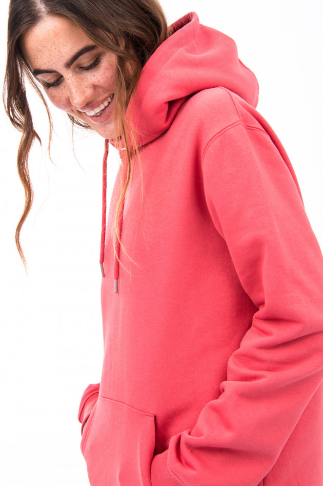 1868 Hoodie SMILE in Korallrot